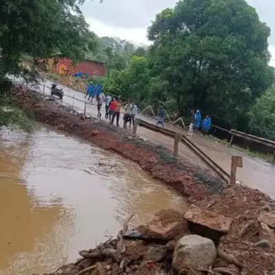 Goa-Belagavi Route Severed as Heavy Rain Submerges Haltar Bridge