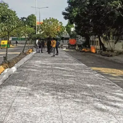 Ahmedabad Costly White-Topped Roads Spark Opposition