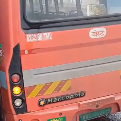 Mumbai Road Collapses BEST Bus Rescued Swiftly Using Metro Crane