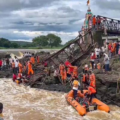 Goa Ferry Sinks at Betim Dock After Rain Flooding