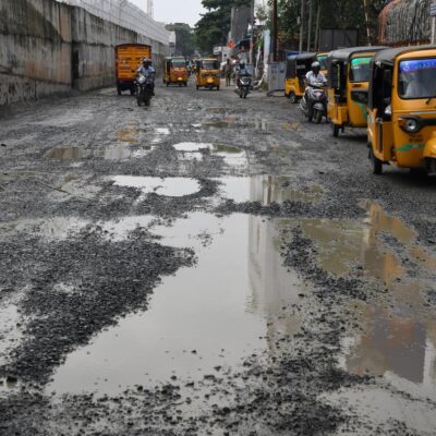 Chennai Tondiarpet Roads Crumble Amid Metro Pipeline Delays