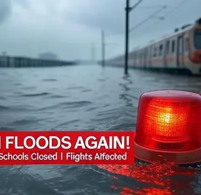 Mumbai on Flood Alert Local Train Delays Today