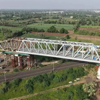 Mumbai-Ahmedabad Bullet Train Project Achieves Milestone with New Steel Bridge Near Bharuch