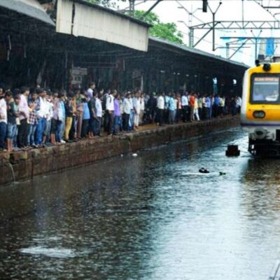 Mumbai Local Trains Delayed Amid Heavy Rainfall