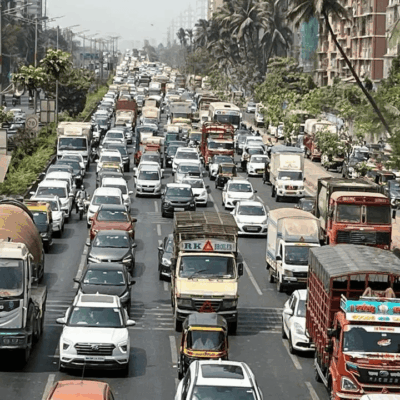 Mumbai-Thane Road Faces Severe Traffic Jams Amid Heavy Rain