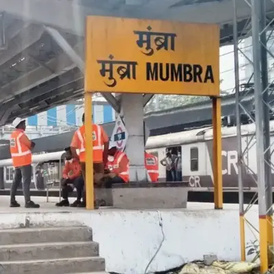 Mumbra Station Platform Sinks After Water Leak