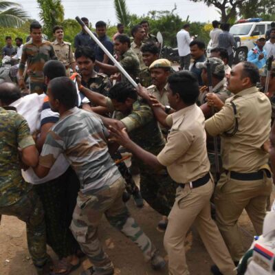 Andhra Farmers Protest Land Takeover, Face Police Crackdown