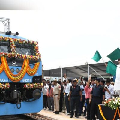 Railway Minister Haryana CM Unveil Mega Cargo Terminal