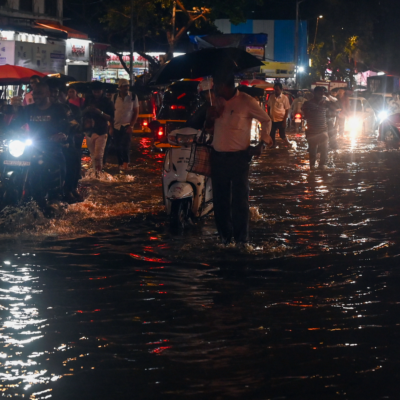 Indore drenched as intense rainfall submerges roads