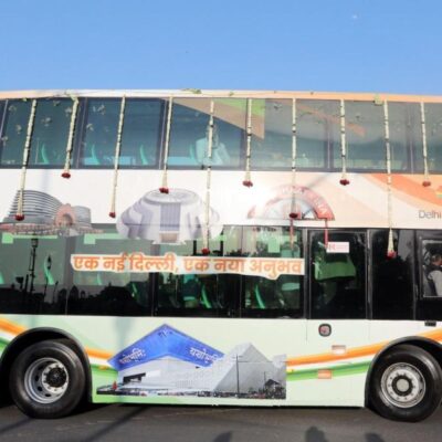 Delhi Electric Double Decker Bus Boosts Urban Tourism