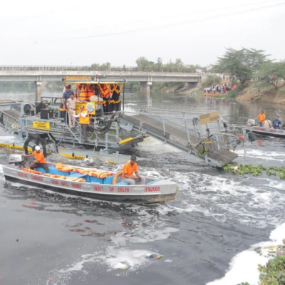 Delhi Deploys Weed Harvester Machines For Yamuna Cleanup