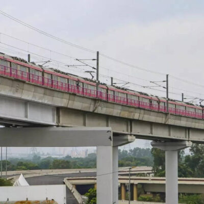 Delhi Pink Line Double Decker Flyover Nears Completion