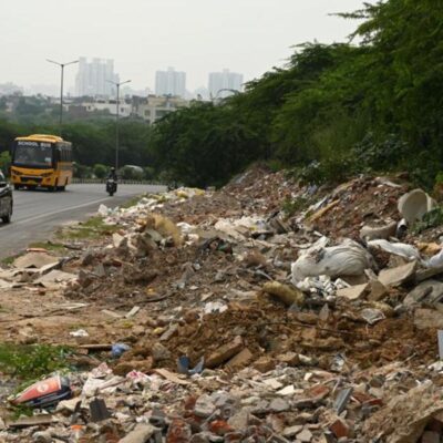 Gurugram Bus Stand Waste Dump Raises Civic Concerns