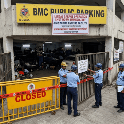 BMC Parking Facility Illegal Garage Operation Shut Down Immediately