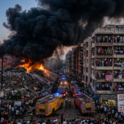 Kalyan Adharwadi dump fire