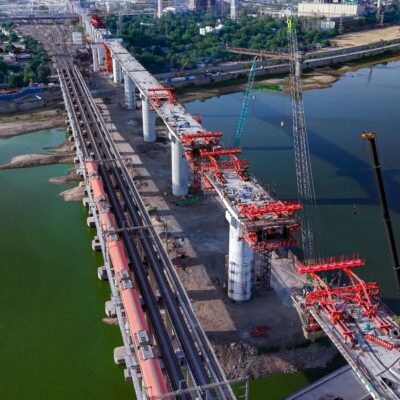 Mumbai Ahmedabad Bullet Train Bridge Work Advances