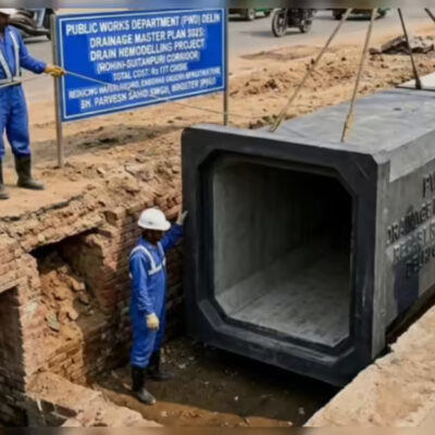 Delhi Precast Drain Technology Targets Urban Flooding