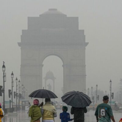 Delhi Weather Turns Cooler After Rainfall