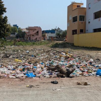 Chennai Garbage Overflow Strains Greams Road Commute