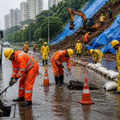 Thane Monsoon Preparedness Targets Vulnerable Hill Areas