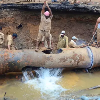 Chennai Water Pipeline Failure Disrupts Supply