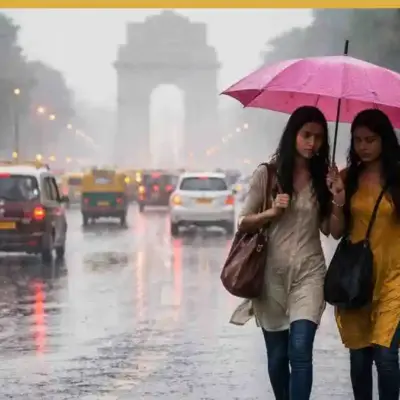 Delhi NCR Rainfall Brings Heat Relief