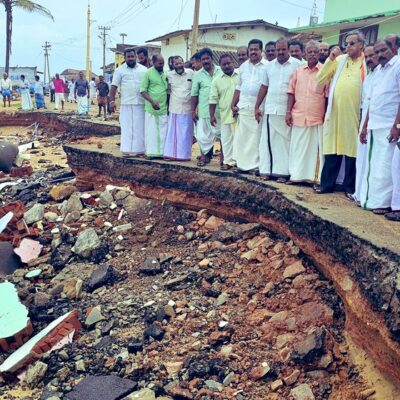 Thiruvananthapuram Sees Fresh Damage Along Coastline