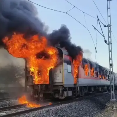 Thiruvananthapuram Rajdhani Fire Disrupts National Rail Corridor