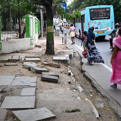 Chennai City Link Road Faces Pedestrian Crisis