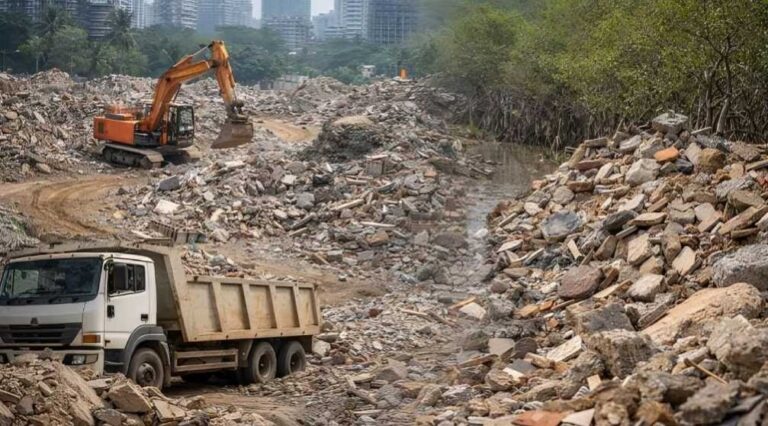 Mumbai Debris Waste Strains Urban Infrastructure