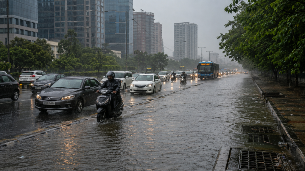 Delhi NCR rain waterlogging