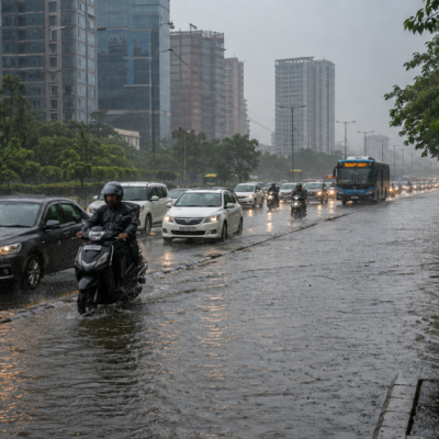 Delhi NCR rain waterlogging