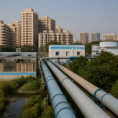 Thane Municipal Corporation water supply infrastructure representing the Thane water bill waiver scheme