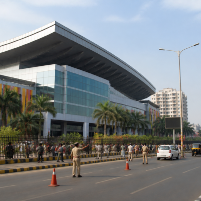 CIDCO Exhibition Centre in Vashi, Navi Mumbai, where the Hindi conference is scheduled during Ganeshotsav