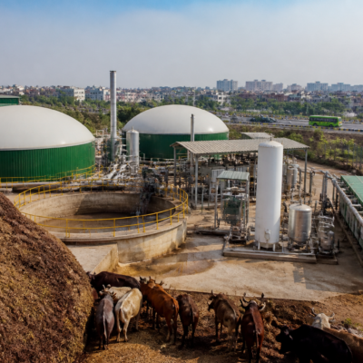 Compressed biogas production facility supporting cleaner mobility and alternative automotive fuels in India