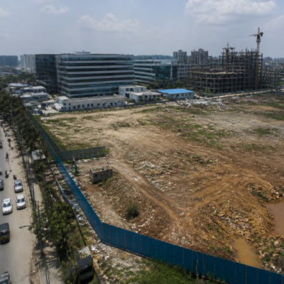 Urban view of the KR Puram land parcel area between Old Madras Road and ITPL Road in Bengaluru