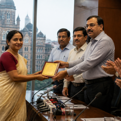 Mumbai municipal school teacher award announcement at BMC headquarters