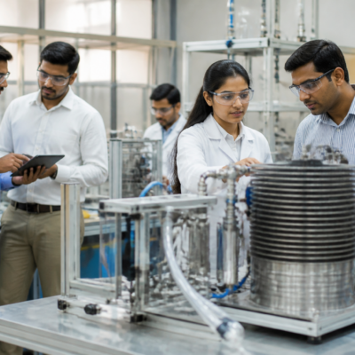 Energy innovation laboratory and startup researchers at a Pune technology centre