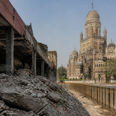 Proposed site near Azad Maidan opposite Mumbai BMC headquarters for a new municipal hall