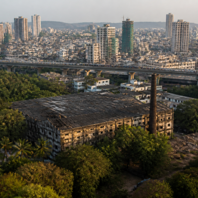 Swadeshi Mills property and surrounding urban landscape in Chunabhatti, Mumbai