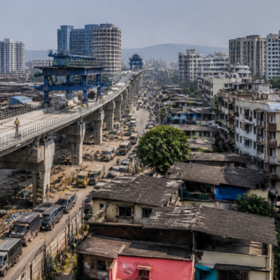 Proposed Thane internal metro project route and urban neighbourhoods affected by rehabilitation concerns