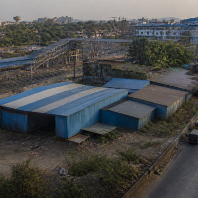 Commercial sheds near Boisar railway station involved in a Bombay High Court case over alleged illegal construction