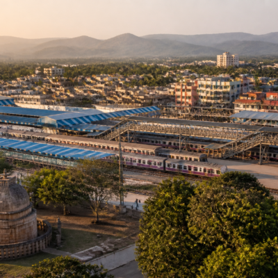 Nalasopara railway station and surrounding urban landscape in Vasai-Virar, the area covered by a Shurparak Nagari renaming proposal