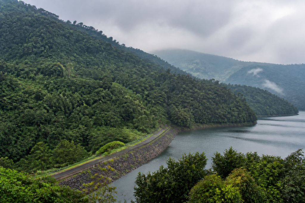 Sharavathi pumped storage project area in the forested Western Ghats near the Sharavathi Wildlife Sanctuary