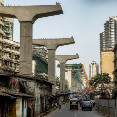 Proposed Thane internal metro corridor and dense residential areas affected by the project