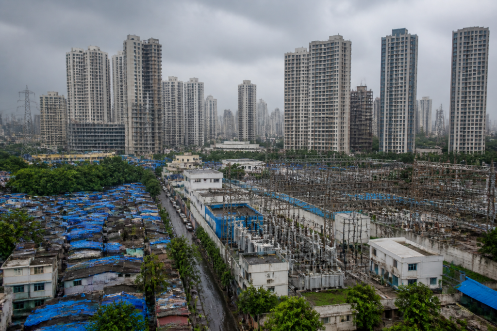 Electricity infrastructure serving dense residential buildings in Mumbai as BEST seeks new electricity customers