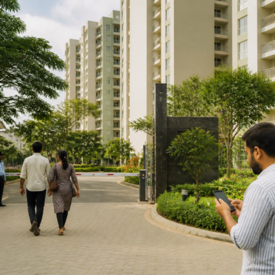 Residential housing society representing NoBroker’s property and society-management platform