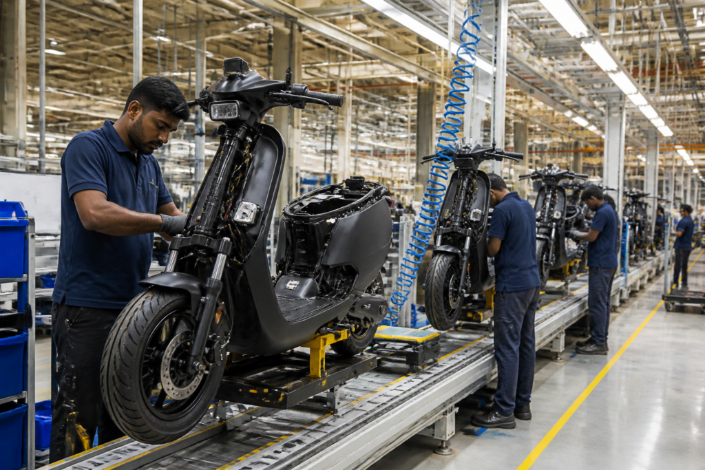 VinFast electric two-wheelers planned for local assembly at the company's Thoothukudi facility in Tamil Nadu