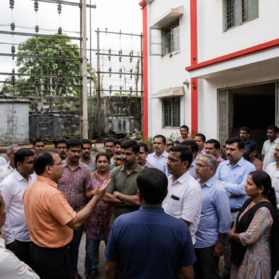 MSEDCL electricity office in Vasai-Virar where residents plan a march opposing smart meter installations