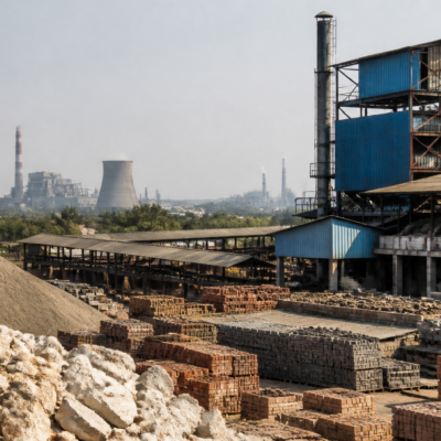 Industrial refractory manufacturing facility in Odisha representing the silica ramming mass JV planned by TRL Krosaki and Raghav Productivity Enhancers